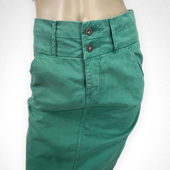 FRESH INK Medium Green Hi-Life‎ Pencil Skirt Summer Casual - Picture 2 of 11